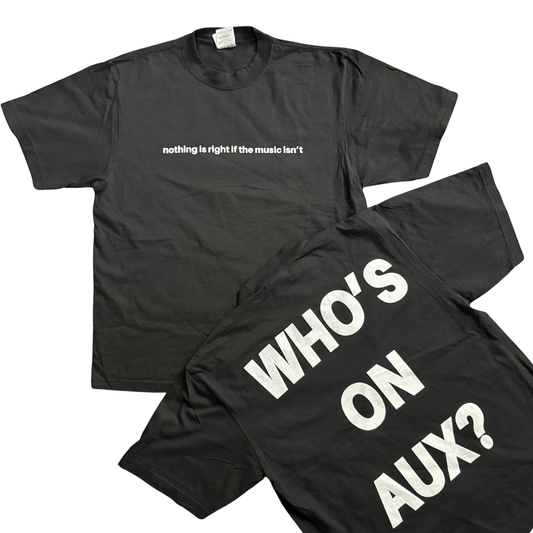 "NOTHING IS RIGHT..." SLOGAN OVERSIZED T-SHIRT